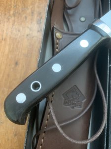 Puma Knife: Puma 2016/17 Bowie Sedona Bowie with Ebony Wood Handle