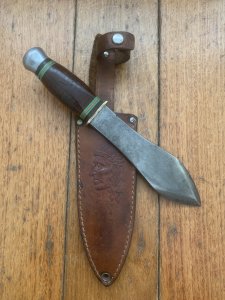 German Knife: 1950's-60's Hubertus Solingen Throwing Knife with Sheath