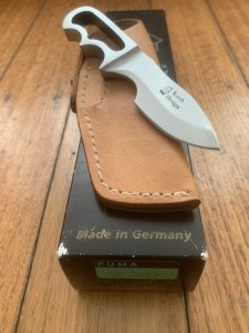 Puma Knife: Puma Very Rare 2002 'FERRANTROPH' Skeleton Knife in Leather Sheath