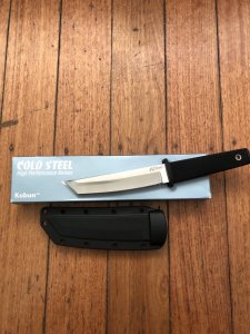 COLD STEEL 17T Kobe Tanto Knife with Tactical Sheath