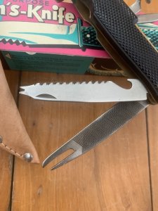 1960'S German Solingen All Purpose Fishing Knife in Sheath