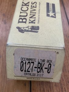 Buck Knife: Buck 0127 Vintage OceanMate Fillet Knife in Original Sheath and Box