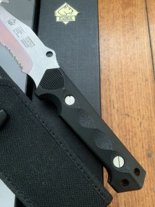 Puma Knife: Puma Rare 132001 2002 Huntac Tactical Survival Knife with Gut Hook in Original Box