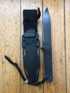 COLD STEEL SRK-Survival-Rescue-Knife San Mai Japan in Tactical Kydex Sheath