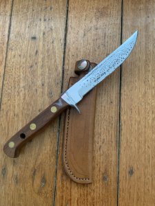 Puma Knife: Very Rare Puma 6382 Original 1980 Trail Guide with Jacaranda Wood Handle