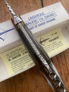 Laguiole French Made Circa 1980's 2 Piece Folding Knife Model #1004