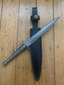 COMMANDO BLADED KNIFE WITH 200 LAYER DAMASCUS BLADE AND DAMASCUS STEEL HANDLE