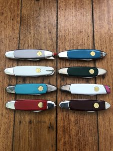 Collection of 8 Franklin Mint Cars of the Fifties Pocket Knives