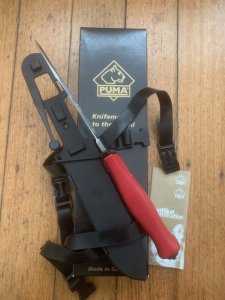 Puma Knife: Puma Original 2008 Sea Hunter 13 6363 in Original Sheath and Box