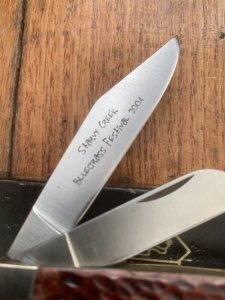 Puma Knife: Puma 2003 Stockman Folding Knife with Brown Jigged Bone Handle