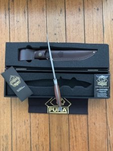 Puma Knife: Puma German Cougar Plumwood Knife in Original Wooden Box