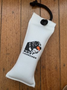 Dog Training Dummy: RRT Large Cork-filled White Canvas Dummy