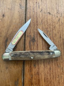 Puma Knife: 1980 Puma Bantam Folding Knife with Stag Handle #14081