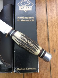 Puma Knife: Puma 2010 Pathfinder Bowie Handmade Knife with Genuine Stag Handle