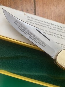 Puma Rare model 970 Game Warden 1977 Folding Lock Knife in box #83774
