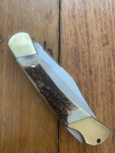 Puma Knife: 2011 Puma Duke Folding Knife with Stag Antler Handle