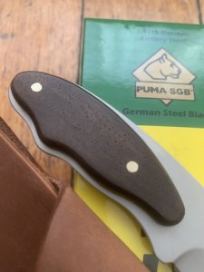 Puma Knife: 2023 Puma SGB Rattler Fixed Blade Knife with Jacaranda Wood Handle