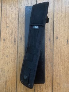 Ontario 2021 Ranger Series TAK-1 with Oat Brown Micarta Handle and Nylon Tactical Belt Sheath