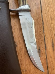 Puma Knife: Puma Vintage 1969 Skinner Handmade Knife with Stag Antler Handle & Sheath