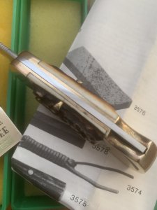 Puma Knife: Puma 1980 Rare model 895 Lord Folding Knife with Stag Handle Original Box and matching Warranty
