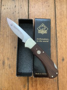 Puma Knife: Puma 2014 4 Star Full Sized Folding Lock Knife with Cocobolo wood Handle