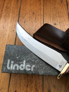Linder Classic Skinner with 6" Carbon Steel Blade and Cocobolo wood handle