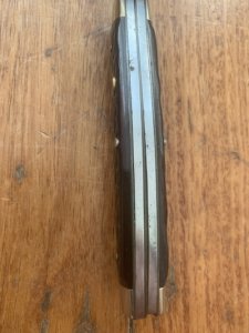 Puma Knife: Puma 1971 Rare 'USER'  'STOCK' 3 blade Fold back Knife with Red Bone Handle