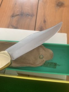 Puma Rare model 970 Game Warden 1971 Folding Lock Knife With Suede Pouch and in Original box #63171