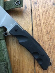 FOX KNIVES:  Fox FX9CM02B GOLOK HITAM Machete with Tactical Webbing Sheath