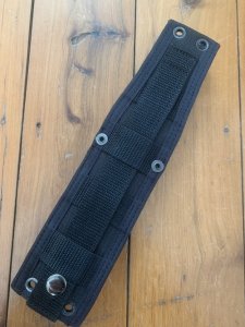 SOG M37 SEAL PUP Part Serrated Edge Graphite finish Blade Knife and Cordura Tactical sheath