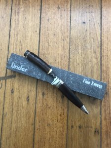 Linder Pro-Nicker Knife with 8cm Blade and Capercaillie Decorated Cap