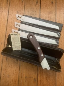 Kershaw Knife: Vintage KERSHAW KAI CAMP KIT  Japanese Blade Knife Set with Case