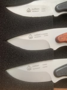 Puma Snake Set of 6 - Early 2000's Knife Set in Puma Display Box