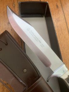 Puma Knife: Puma Phönix-Phoenix Big Bowie Knife with Darker Stag Antler Handle
