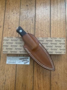 LionSTEEL Italy. Model B40 GBK Handle with Leather Sheath