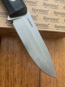 LionSTEEL Italy. Model B40 GBK Handle with Leather Sheath