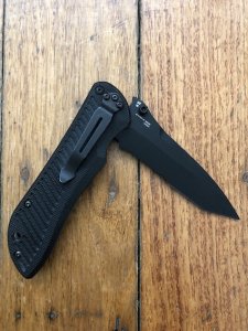 BENCHMADE USA Model 912 Nitrous Stryker Black Tanto A/S Folding Knife