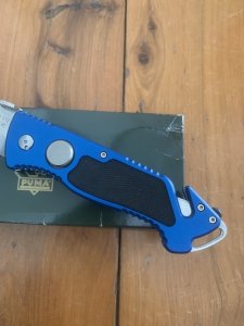 Puma Knife: Puma Very Rare 2007 Model 890012 PFR (Police Fire and Rescue) Folding Knife in Original Box