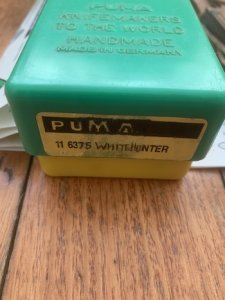 Puma Knife: Puma Original 1987 White Hunter 116375 in original box & warranty