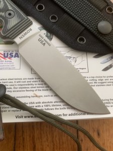 ESEE Knives- ESEE-4 Knife with Grey/Black G10 Handle Black Kydex Sheathes