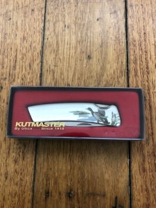 KutMaster USA 'Hoffs' Presentation Mallard Pocket Lock knife in Box