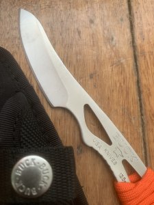 Buck Knife: 135 Paklite Caping & Skinning Knife with Orange Handle