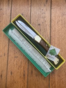Puma Rare Model 973 Game Warden 1984 Gut Blade and and Plain Blade Folding Knife with original box & Paperwork #18481