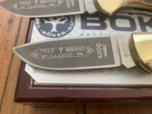 A Pair of Boker Tree brand Classic 4000 Solingen German Lock Knives in Display Box