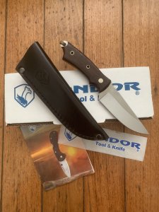 Condor Tool & Knife Company El Salvador Native Hunter Knife with Leather Sheath