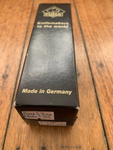 Puma Knife: Puma Original 1981 4 Star Folding Lock Blade Knife with Ebony Micarta Handle #15181