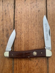 Puma Knife: Puma 1976 Senior 572 Twin Blade Knife with Jacaranda Handle #35672
