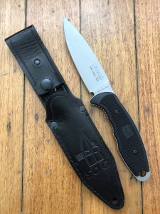 SOG Vintage Original early USA model TL-01 Team Leader Tactical Knife with Heavy Duty Leather Sheath