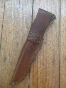 Puma Knife: Early 2000's Puma Pro Hunter Gut Hook Knife with Stag Antler Handle