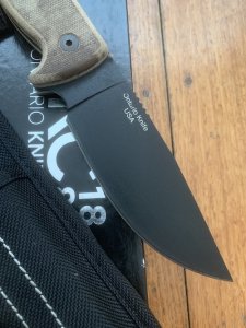 Ontario Ranger Series RAT 5 with Micarta Handle and Black Nylon Tactical Belt Sheath